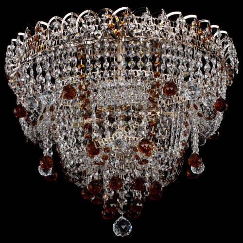 Люстра Водопад Софья чайная в Кирове Гусь Хрустальный