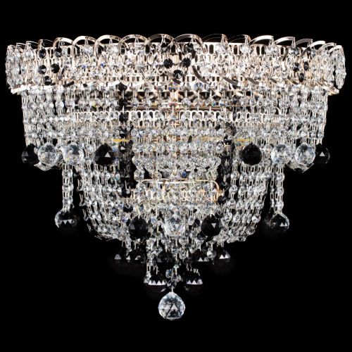 Люстра Водопад Софья черная в Кирове Гусь Хрустальный