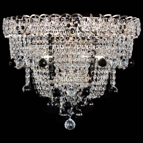 Люстра Водопад Софья черная в Кирове Гусь Хрустальный