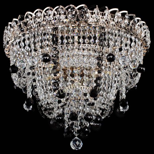 Люстра Водопад Софья черная в Кирове Гусь Хрустальный