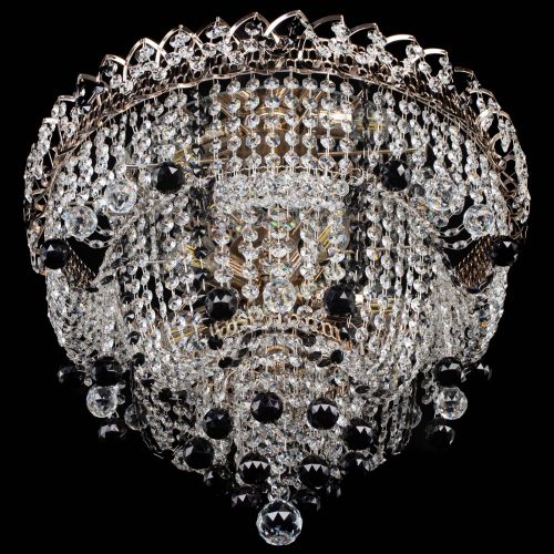 Люстра Водопад Софья черная в Кирове Гусь Хрустальный