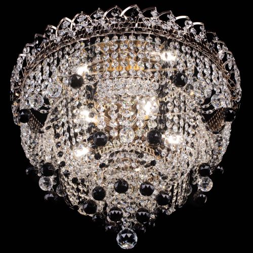 Люстра Водопад Софья черная в Кирове Гусь Хрустальный