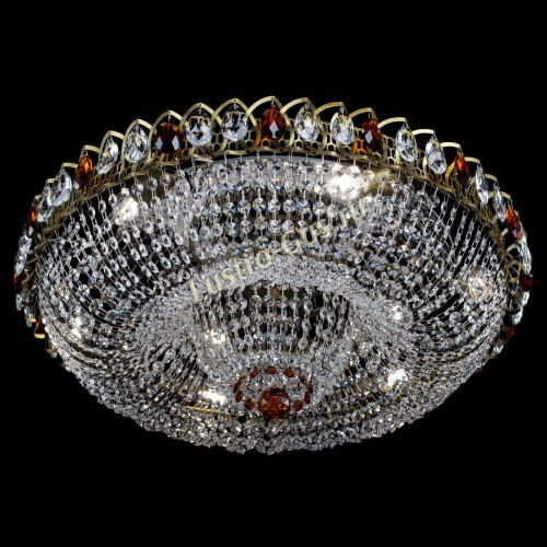 Люстра Водоворот Купол под бронзу Чайный в Кирове Гусь Хрустальный