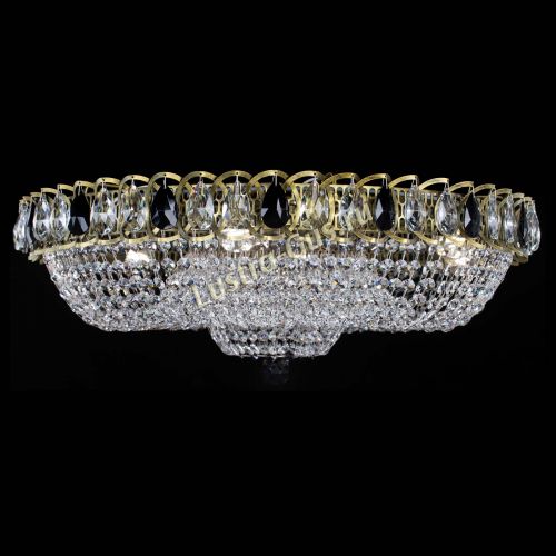 Люстра Водоворот Купол под бронзу Черный в Кирове Гусь Хрустальный