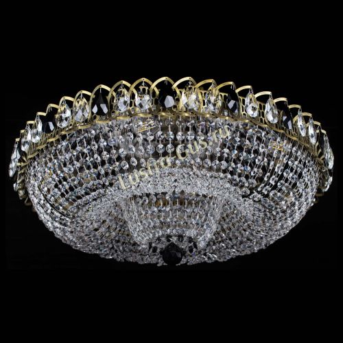 Люстра Водоворот Купол под бронзу Черный в Кирове Гусь Хрустальный