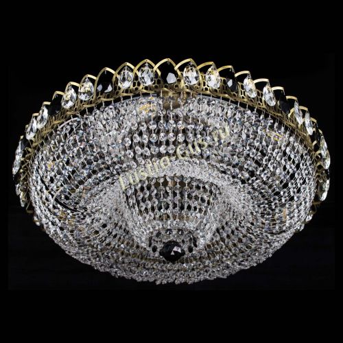 Люстра Водоворот Купол под бронзу Черный в Кирове Гусь Хрустальный