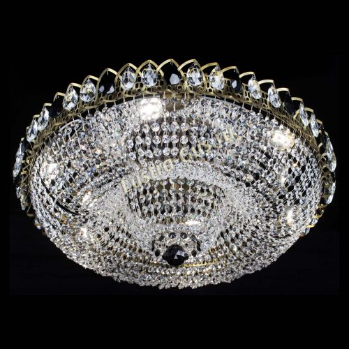 Люстра Водоворот Купол под бронзу Черный в Кирове Гусь Хрустальный