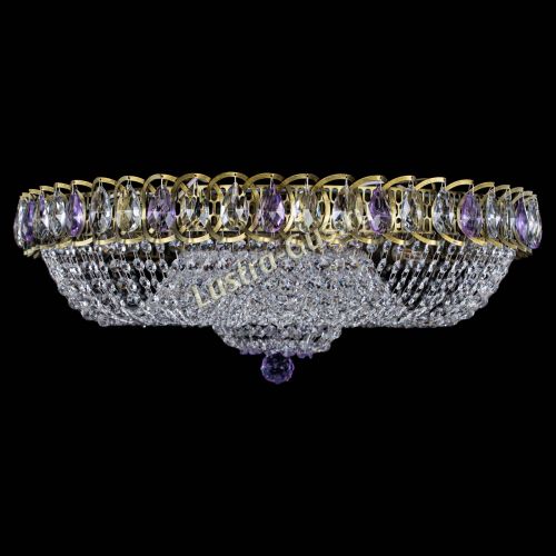 Люстра Водоворот Купол под бронзу Фиолетовый в Кирове Гусь Хрустальный