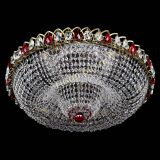 Люстра Водоворот Купол под бронзу Красный в Кирове