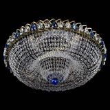 Люстра Водоворот Купол под бронзу Синий в Кирове