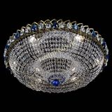 Люстра Водоворот Купол под бронзу Синий в Кирове