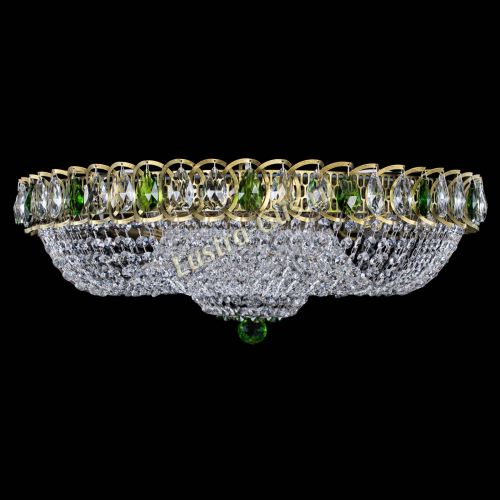 Люстра Водоворот Купол под бронзу Зеленый в Кирове Гусь Хрустальный