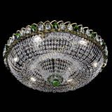 Люстра Водоворот Купол под бронзу Зеленый в Кирове