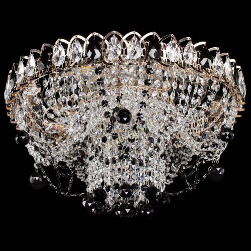 Люстра Водоворот Ольга шар черная в Кирове Гусь Хрустальный