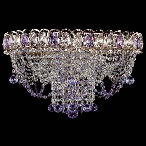 Люстра Водоворот Ольга шар фиолетовая в Кирове Гусь Хрустальный
