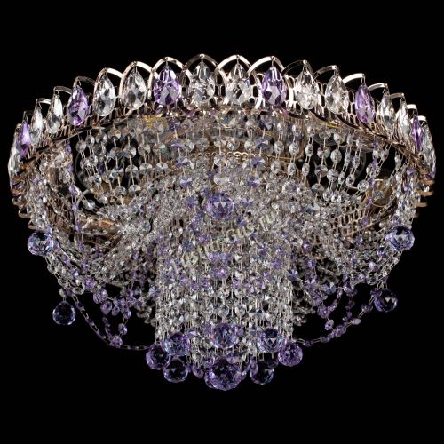 Люстра Водоворот Ольга шар фиолетовая в Кирове Гусь Хрустальный