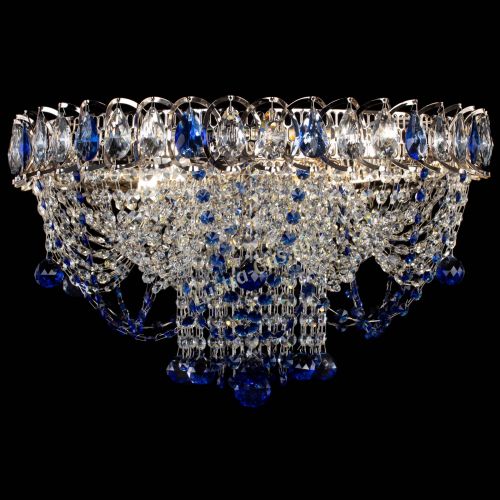 Люстра Водоворот Ольга шар синяя в Кирове Гусь Хрустальный