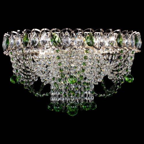 Люстра Водоворот Ольга шар зеленая в Кирове Гусь Хрустальный