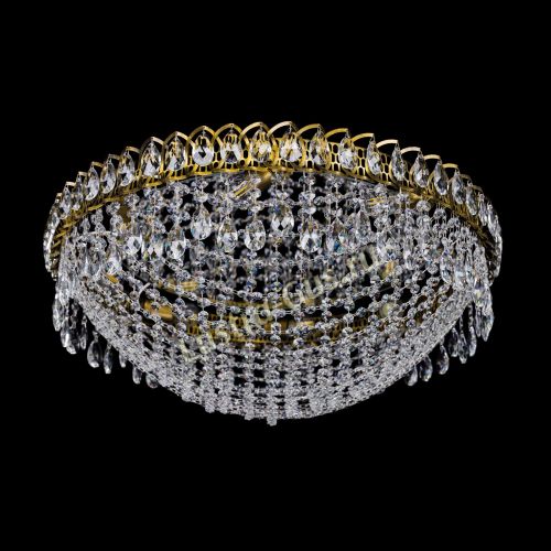 Люстра Водоворот Сетка 8 ламп под бронзу в Кирове Гусь Хрустальный