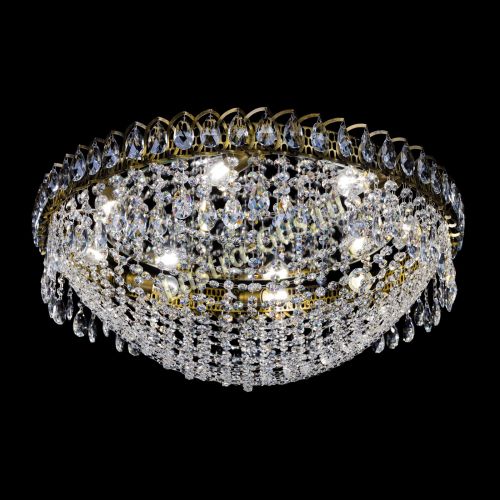 Люстра Водоворот Сетка 8 ламп под бронзу в Кирове Гусь Хрустальный