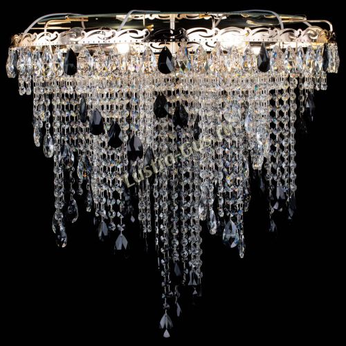 Люстра Вьюга черная в Кирове Гусь Хрустальный