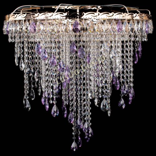 Люстра Вьюга фиолетовая в Кирове Гусь Хрустальный
