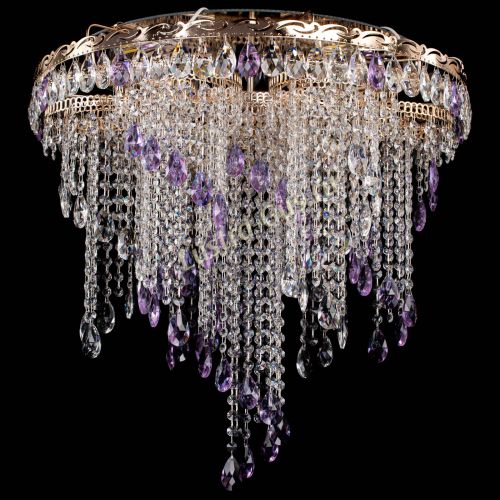 Люстра Вьюга фиолетовая в Кирове Гусь Хрустальный