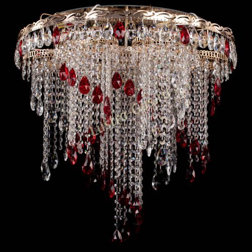 Люстра Вьюга красная в Кирове Гусь Хрустальный