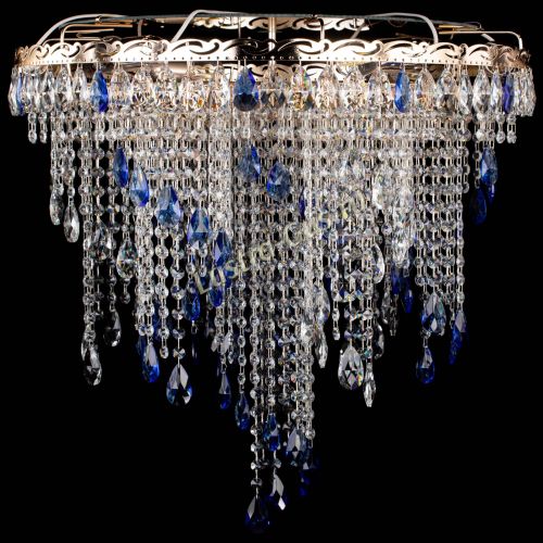 Люстра Вьюга синяя в Кирове Гусь Хрустальный