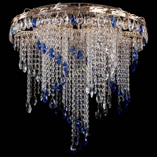 Люстра Вьюга синяя в Кирове Гусь Хрустальный