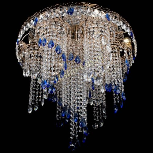 Люстра Вьюга синяя в Кирове Гусь Хрустальный