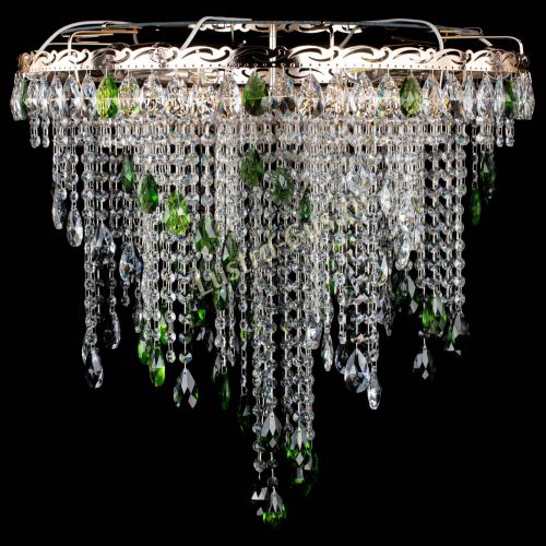 Люстра Вьюга зеленая в Кирове Гусь Хрустальный