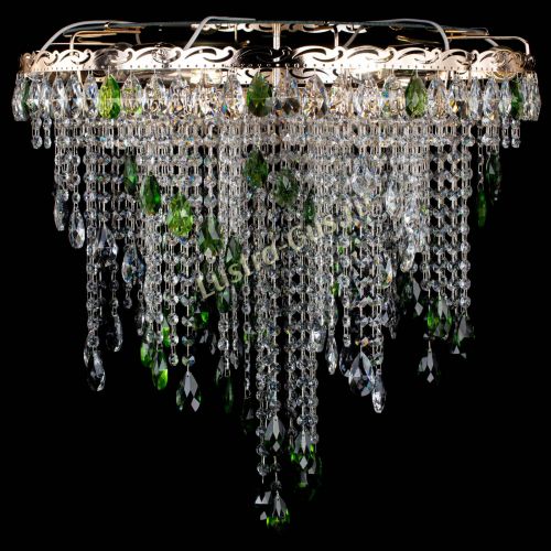 Люстра Вьюга зеленая в Кирове Гусь Хрустальный