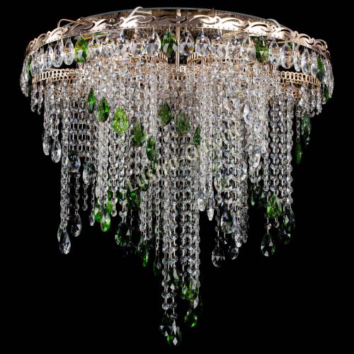 Люстра Вьюга зеленая в Кирове Гусь Хрустальный