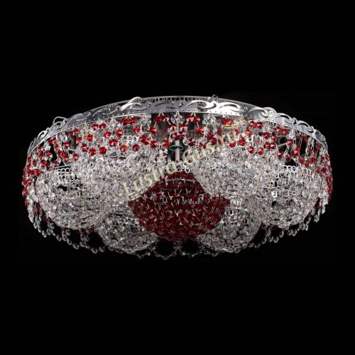 Люстра Вьюга №3 красная в Кирове Гусь Хрустальный