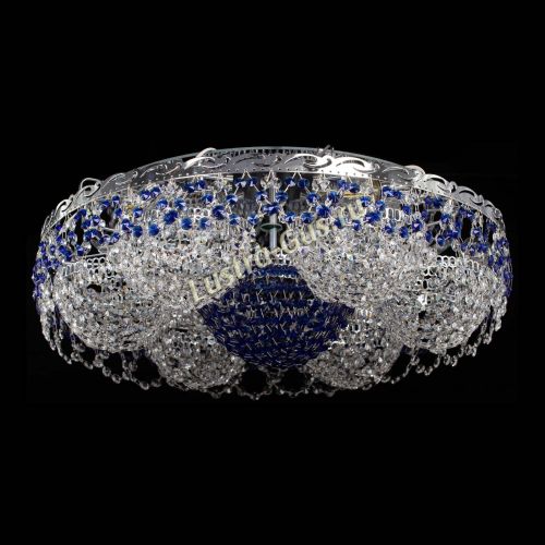 Люстра Вьюга №3 синяя в Кирове Гусь Хрустальный