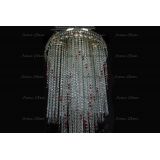 Люстра Вьюга длинная красная в Кирове