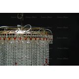 Люстра Вьюга длинная красная в Кирове