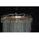 Люстра Вьюга длинная красная в Кирове