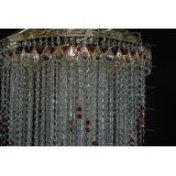 Люстра Вьюга длинная красная в Кирове