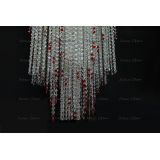 Люстра Вьюга длинная красная в Кирове