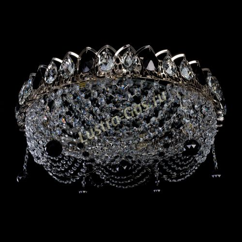 Люстра Жасмин №1 черная в Кирове Гусь Хрустальный