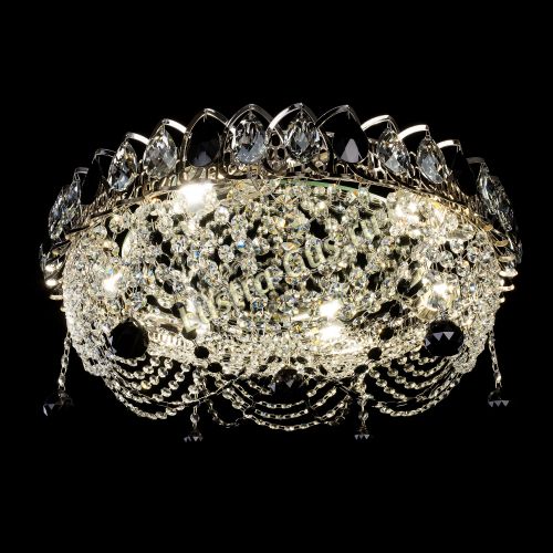 Люстра Жасмин №1 черная в Кирове Гусь Хрустальный