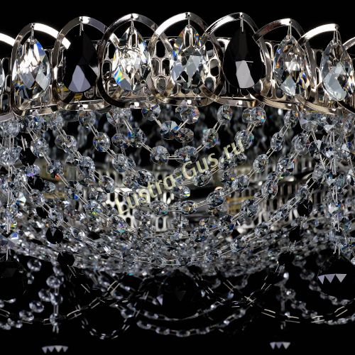 Люстра Жасмин №1 черная в Кирове Гусь Хрустальный