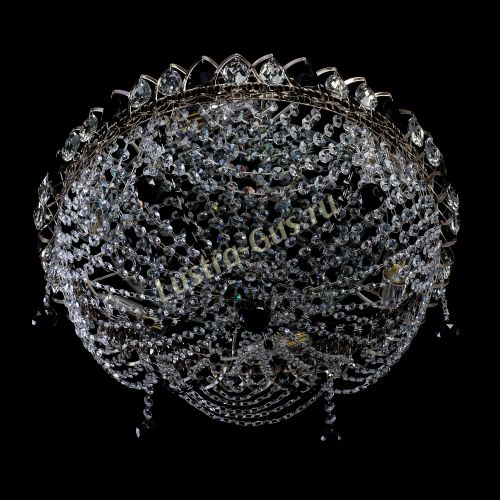 Люстра Жасмин №1 черная в Кирове Гусь Хрустальный