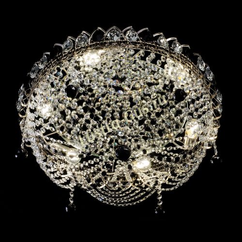 Люстра Жасмин №1 черная в Кирове Гусь Хрустальный