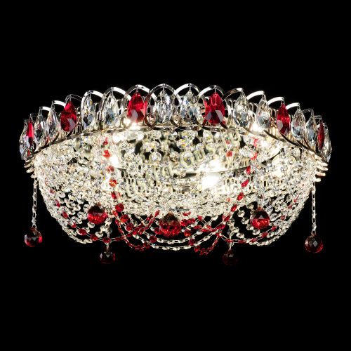 Люстра Жасмин №1 красная в Кирове Гусь Хрустальный