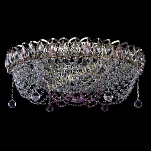 Люстра Жасмин №1 розовая в Кирове Гусь Хрустальный