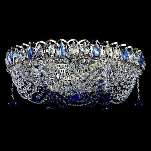 Люстра Жасмин №1 синяя в Кирове Гусь Хрустальный