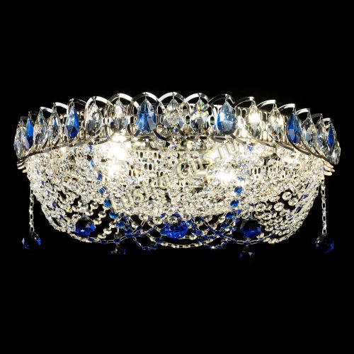 Люстра Жасмин №1 синяя в Кирове Гусь Хрустальный